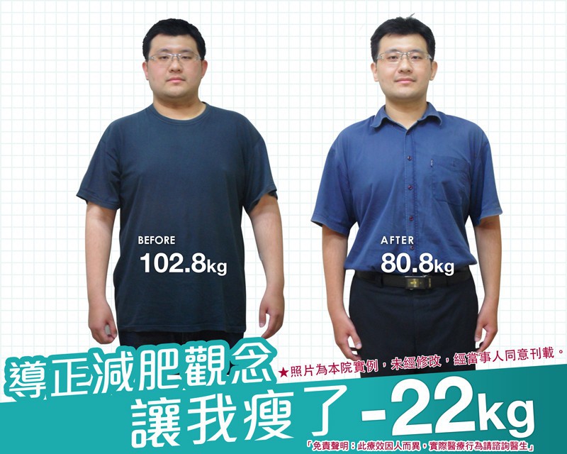 導正減肥觀念，3個月也能減肥20公斤-林O豪