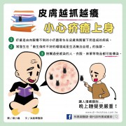 皮膚越抓越癢，小心疥瘡上身/文：洪啟偉醫師