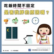 【影片】吃飯時間不固定，是害我胖的原因嗎？/文：林黑潮醫師