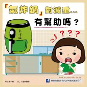 氣炸鍋對減重有幫助嗎？/文：沈孟娟醫師