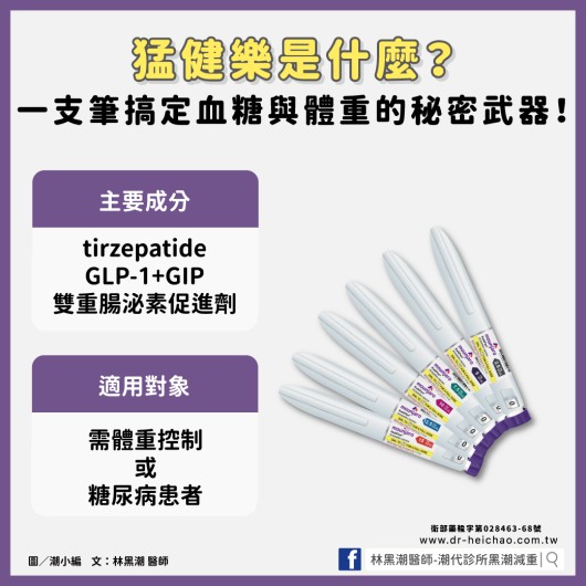 猛健樂是什麼？一支筆搞定血糖與體重的秘密武器！／文：林黑潮醫師